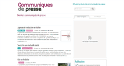 Desktop Screenshot of communiquespresse.fr