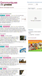Mobile Screenshot of communiquespresse.fr